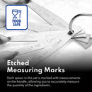 New Star Foodservice 43129 18/8 Stainless Steel Measuring Spoons (Set of 5), Silver