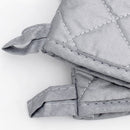 New Star Foodservice 32109 Interwoven Cloth/Silicone Oven Mitts, Up to 400F, 17-Inch, Set of 2