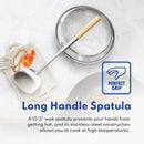 New Star Foodservice 1028720 Carbon Steel Pow Wok Set with Wood and Steel Helper Handle, Hand Hammered, Includes 14" Round Bottom Wok, Wok Rack/Ring, and Spatula (Hand Wash Recomended)