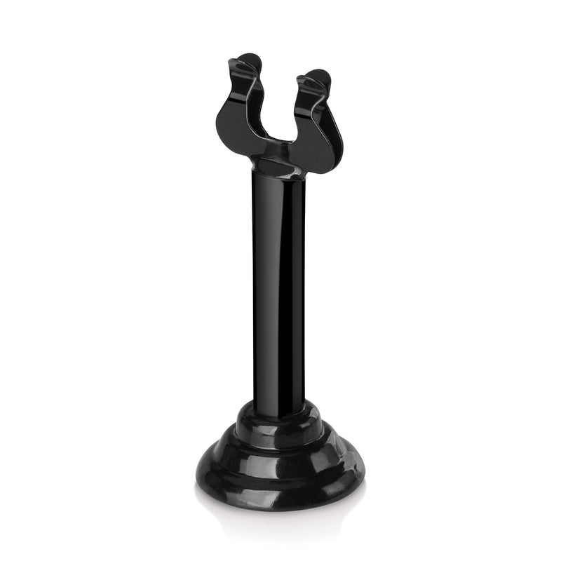 New Star Foodservice 27754 Triton/Ring-Clip Number Holder/Number Stand/Place Card Holder, Set of 12, 3-Inch, Black
