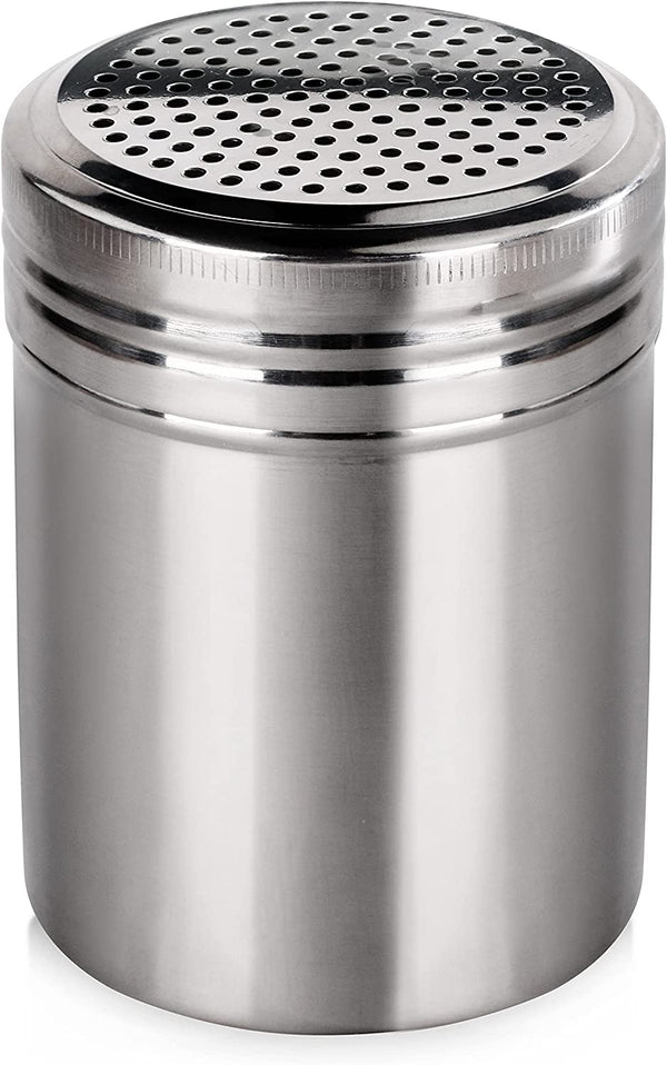 New Star Foodservice 28478 Stainless Steel Dredge Shaker, 10-Ounce, Set of 2