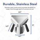 New Star Foodservice 42344 Stainless Steel Commercial French Fry Bagger with Left Handle