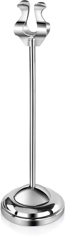 New Star Foodservice 27778 Stainless Steel Table Number Holder with Heavy Casting Base, 8-Inch, Set of 6