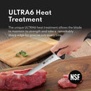 Top Cut By New Star Foodservice 1029208 Swedish Sandvik 14C28N Steel Boning Knife, 6"