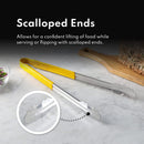 New Star Foodservice 35759 12-Inch Utility Spring Tongs, Stainless Steel, Vinyl Coated, Set of 12, Blue