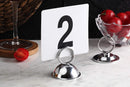 New Star Foodservice 23367 Split-Ring Style, Place Card / Table Number Holder, 2.5 x 2.33 Inch, Silver, Set of 12