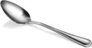 New Star Foodservice 58529 Bead Pattern, 8/0 Stainless Steel, Dinner Spoon, 7.6-Inch, Set of 12