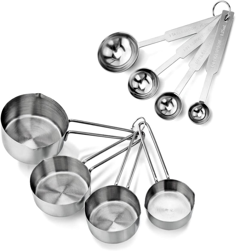 Stainless Steel Measuring Cups Spoons Set