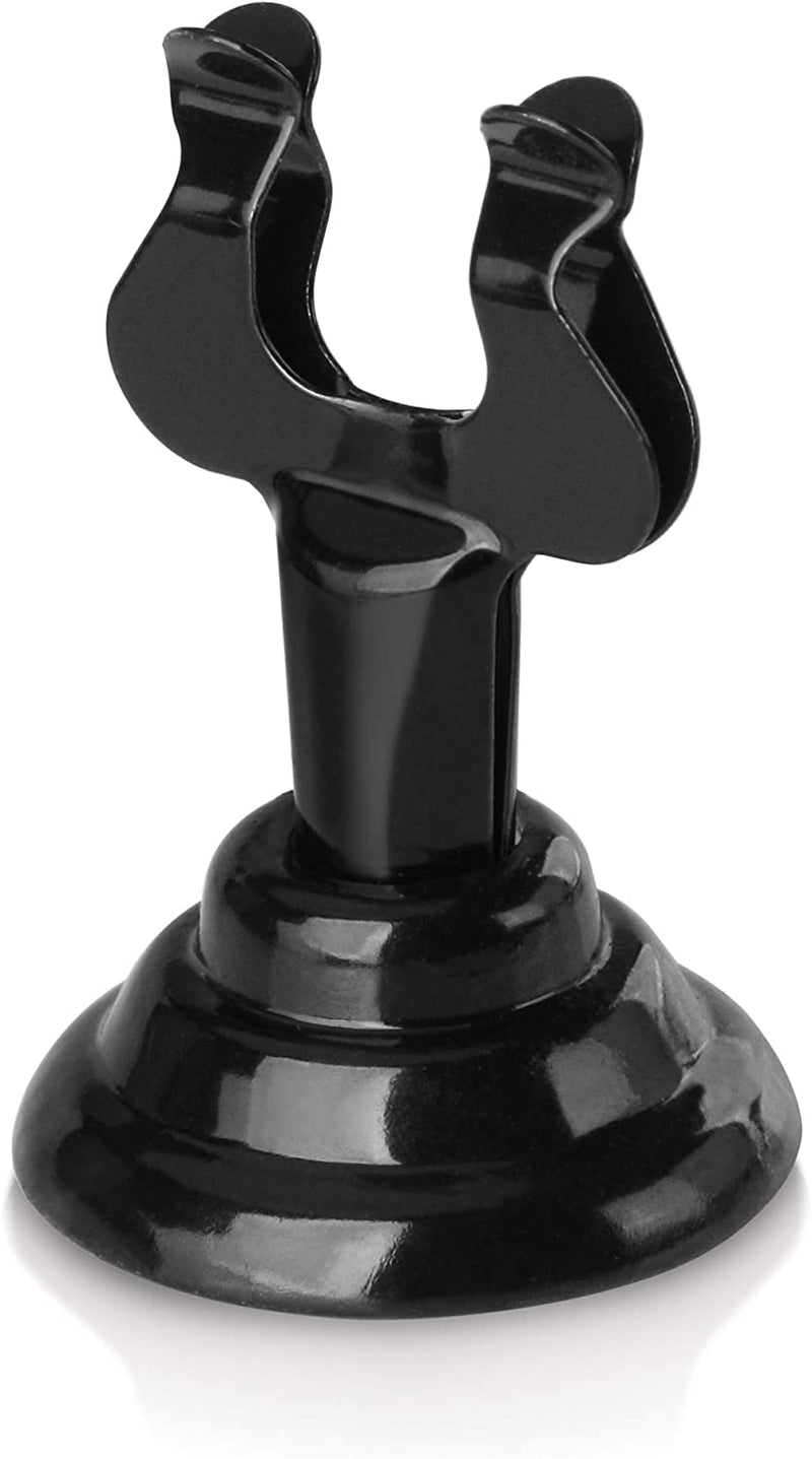 New Star Foodservice 27747 Triton/Ring-Clip Number Holder/Number Stand/Place Card Holder, Set of 12, 1.5-Inch, Black