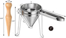 New Star Foodservice 42566 3-Piece Stainless Steel China Cap Strainer Set