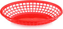 New Star Foodservice 44164 Fast Food Baskets, 9 1/4-Inch x 6-Inch Oval, Set of 12, Red