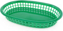 New Star Foodservice 44027 Fast Food Baskets, 10.5 x 7 Inch, Set of 12, Green