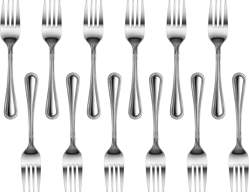 New Star Foodservice 58062 Slimline Pattern, 18/0 Stainless Steel, Salad Fork, 6.25-Inch, Set of 12
