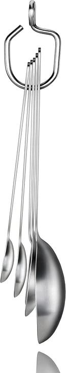 New Star Foodservice 43129 18/8 Stainless Steel Measuring Spoons (Set of 5), Silver