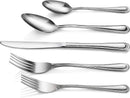 New Star Foodservice 58895 Bead Pattern, 18/0 Stainless Steel, 60-Piece Flatware Set