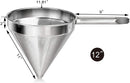 New Star Foodservice 34233 18/8 Stainless Steel China Cap Strainer, 8-Inch, Coarse Mesh
