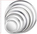 New Star Foodservice 50882 Pizza Pan / Tray, Wide Rim, Aluminum, 12 Inch, Pack of 6