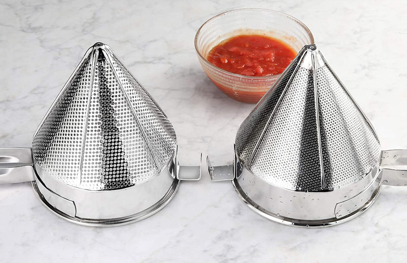 New Star Foodservice 42566 3-Piece Stainless Steel China Cap Strainer Set