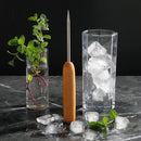 New Star Foodservice 48353 1 piece Ice Pick with Wood Handle, 7.5" Carbon Steel