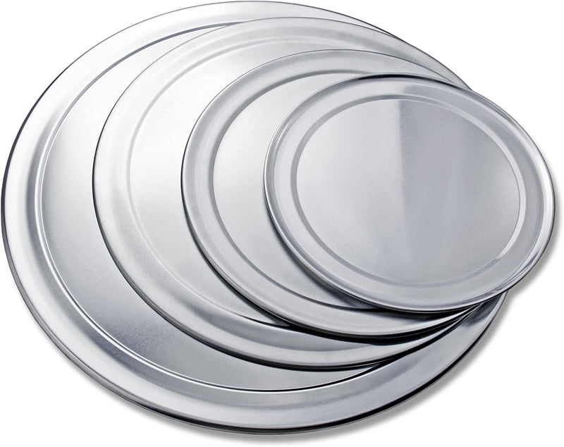 New Star Foodservice 50745 Pizza Pan/Tray, Wide Rim, Aluminum, 12 Inch