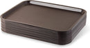 New Star Foodservice 24753 Brown Plastic Fast Food Tray, 14 by 18-Inch, Set of 12