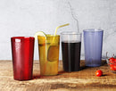 New Star Foodservice 46328 Tumbler Beverage Cup, Stackable Cups, Break-Resistant Commercial SAN Plastic, 12 oz, Red, Set of 12