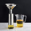 New Star Foodservice 42641 Stainless Steel Funnel with Detachable Strainer/Filter, 5", Silver