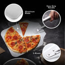 New Star Foodservice 50158 Aluminum Pizza Peel, Wooden Handle, 12 x 14 inch Blade, 26 inch overall