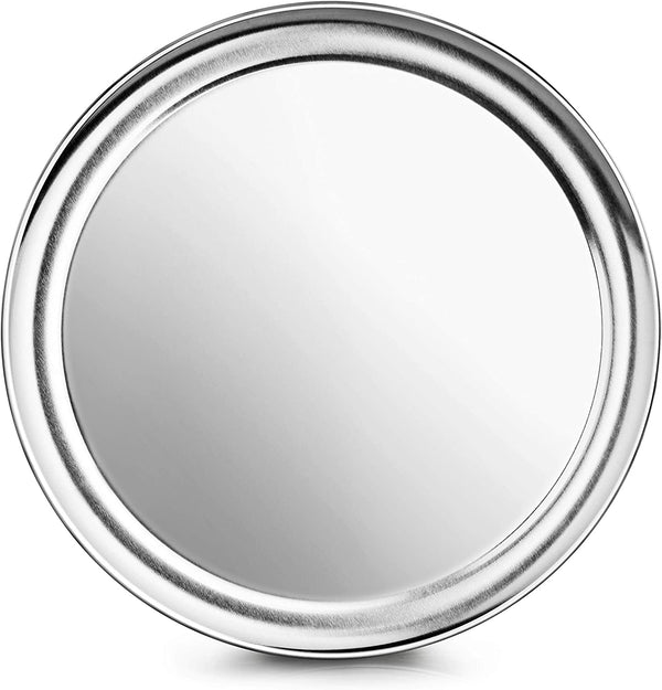 New Star Foodservice 50882 Pizza Pan / Tray, Wide Rim, Aluminum, 12 Inch, Pack of 6
