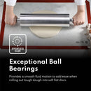 New Star Foodservice 37524 Extra Heavy Duty Restaurant Aluminum Rolling Pin, 18", Silver