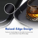 New Star Foodservice 25156 Restaurant Grade Non-Slip Tray, Plastic, Rubber Lined, Rectangular, 15-Inch x 20-Inch Black