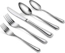 New Star Foodservice 58895 Bead Pattern, 18/0 Stainless Steel, 60-Piece Flatware Set