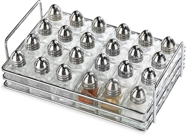 New Star Foodservice 28423 Mini Salt and Pepper Shakers, with Rack, Set of 24