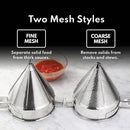 New Star Foodservice 34219 18/8 Stainless Steel China Cap Strainer, 7-Inch, Fine Mesh