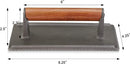 New Star Foodservice 36435 Commercial Grade Iron Steak Weight/Bacon Press, 8.25 by 4.25-Inch