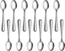 New Star Foodservice 58161 Slimline Pattern, 18/0 Stainless Steel, Coffee Spoon, 4.75-Inch, Set of 12
