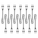 New Star Foodservice 58321 Shell Pattern, 18/0 Stainless Steel, Oyster Fork, 6-Inch, Set of 12