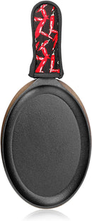 New Star Foodservice | Cast Iron Fajita Set & Skillet Handle Cover