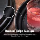 New Star Foodservice 25606 Non-Slip Tray, Plastic, Rubber Lined, Oval, 24 x 29-Inch, Brown