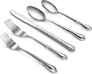 New Star Foodservice 58857 Rose Pattern, 18/0 Stainless Steel, (60 Piece Flatware Set)