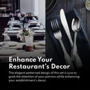 New Star Foodservice 58840 Stainless Steel Rose Pattern 3 Piece Flatware Set, Service for 12, Silver