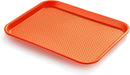 New Star Foodservice 24814 Orange Plastic Fast Food Tray, 14 by 18-Inch, Set of 12