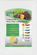 New Star Foodservice 28836 Cutting Board, 12x18x1/2-Inch, White
