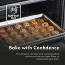 New Star Foodservice 36893 Commercial-Grade 18-Gauge Aluminum Sheet Pan/Bun Pan, 15" L x 21" W x 1" H (Two Thirds size) | Measure Oven (Recommended)