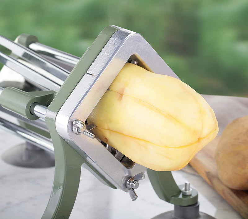Stainless Steel Electric Fry French Potato Cutter Machine 1/2 Blade + 3/8  Blade