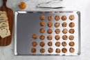 New Star Foodservice 36695 Commercial-Grade 12-Gauge Aluminum Open Bead Sheet Pan/Bun Pan, 18" L x 26" W x 1" H (Full Size) Pack of 12 | Measure Oven (Recommended)