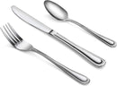 New Star Foodservice 58888 Bead Pattern, 18/0 Stainless Steel, 36-Piece Flatware Set