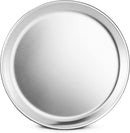 New Star Foodservice 50806 Restaurant-Grade Aluminum Pizza Pan, Baking Tray, Coupe Style, 10-Inch