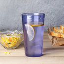 New Star Foodservice 46366 Tumbler Beverage Cup, Stackable Cups, Break-Resistant Commercial SAN Plastic, 16 oz, Blue, Set of 12