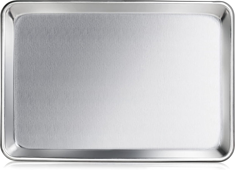 New Star Foodservice 36800 Commercial-Grade 12-Gauge Aluminum Open Bead  Sheet Pan/Bun Pan, 18 L x 26 W x 2 H (Full Size) | Measure Oven